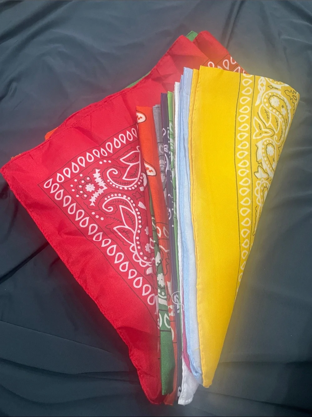 Classic 15 pcs Bandana Pack - Red & Yellow - Unbranded